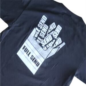 Full Send Dart Pack Tee from Nelk Boys 2020 Limited Edition Front Back Graphic M